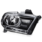 Set of 2 Black Housing Headlights for Ford Mustang (2010-2014)