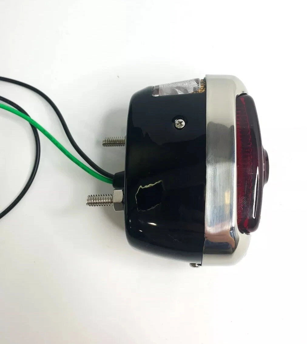 Driver Side Tail Light Chrome Black Replacement for Chevy GMC Pickup (1940–1953)