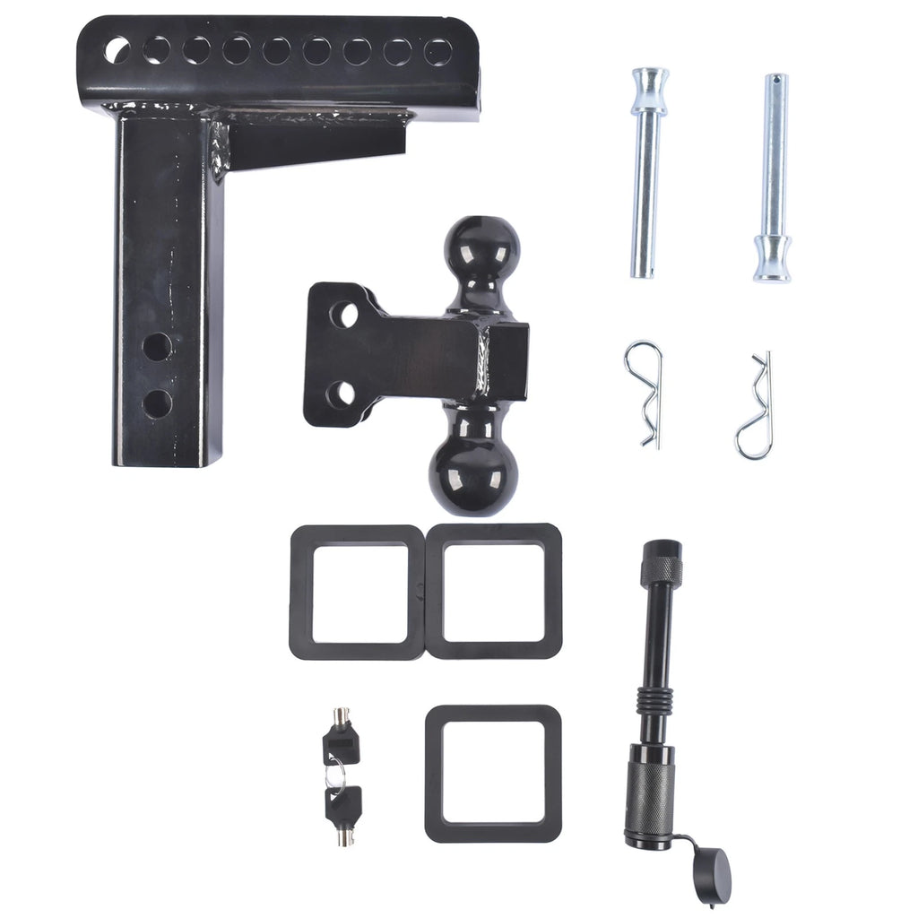 2" & 2-5/16" Adjustable Drop Trailer Hitch for 22,000 lbs Receiver