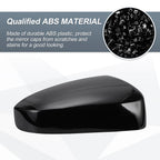 Set of 2 Rearview Mirror Cover Caps Gloss Black for Nissan Sentra (2007–2012)