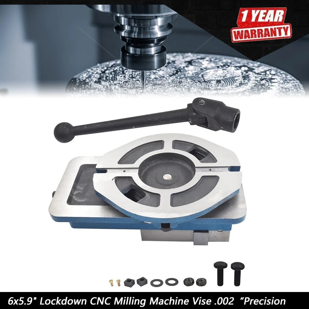 Lockdown CNC Milling Machine Vise for Precision Milling