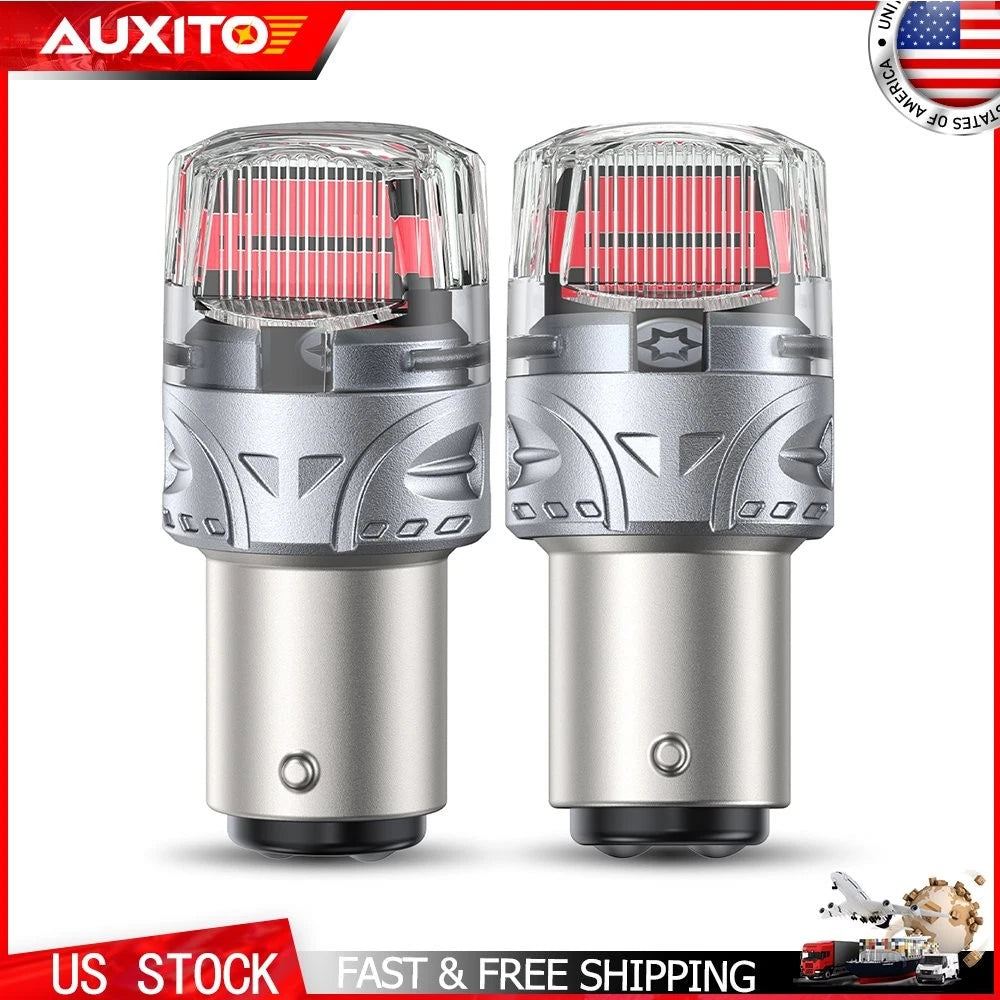 LED Brake Stop Tail Park Light Bulbs 1157 7507 5008 BAY15D Red (2010–2023)