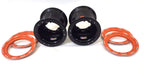 DWT G3 Orange Rear Dual Beadlock Rims 9" 9X9 4/115 for YFZ450 Banshee Raptor (2004–2023)