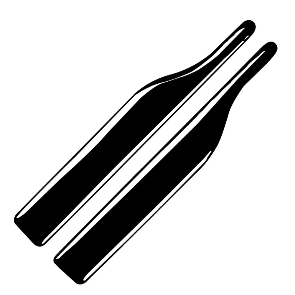 2X Anti-collision Anti-rub Strip Protector Trim for Universal Rearview Mirror