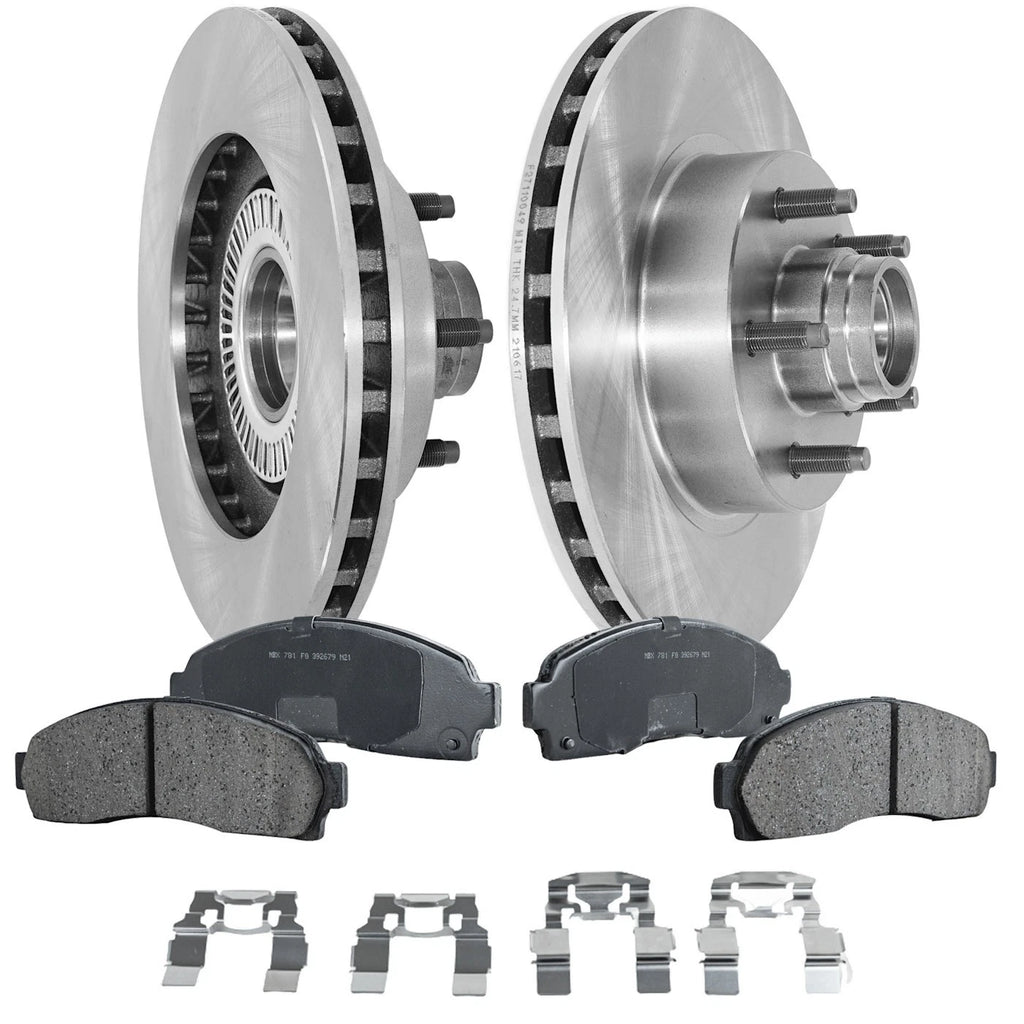Front Brake Disc Rotor and Pad Kit for Ford Ranger, Mazda B3000