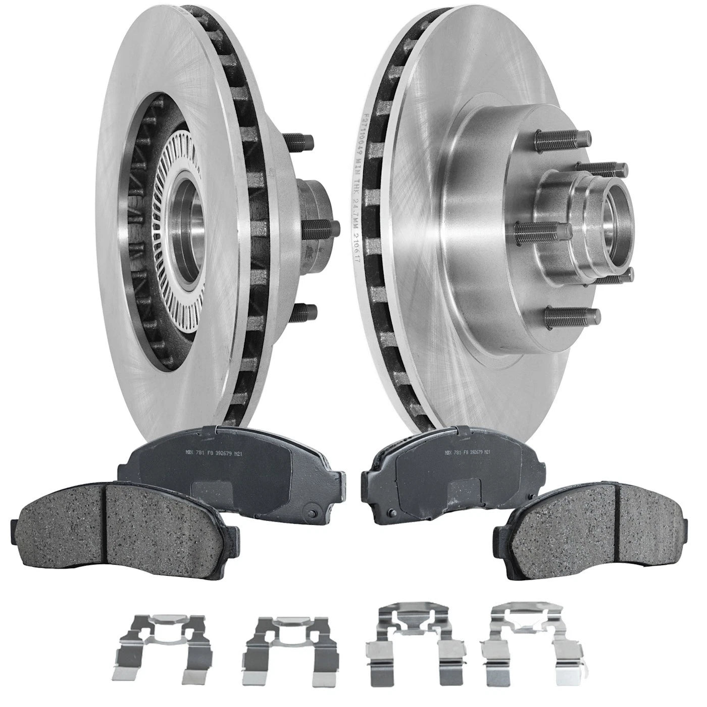 Front Brake Disc Rotor and Pad Kit for Ford Ranger, Mazda B3000