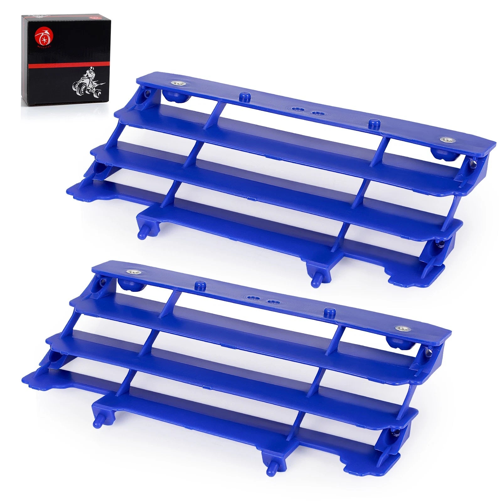 Pair Blue Radiator Guard Louver for Yamaha YZ125 YZ250 (2015–2023)
