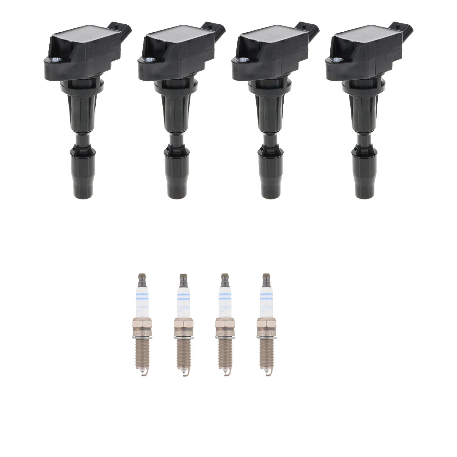 Set of 4 Ignition Coils & Spark Plugs for Hyundai Sonata L4