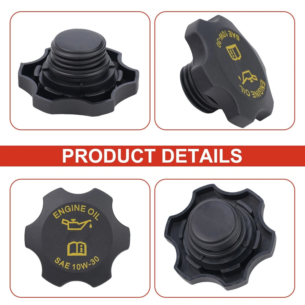 Oil Filter Cap for Dodge Ram 1500 1994–2006 (Part Number 53010654AA) Black Plastic