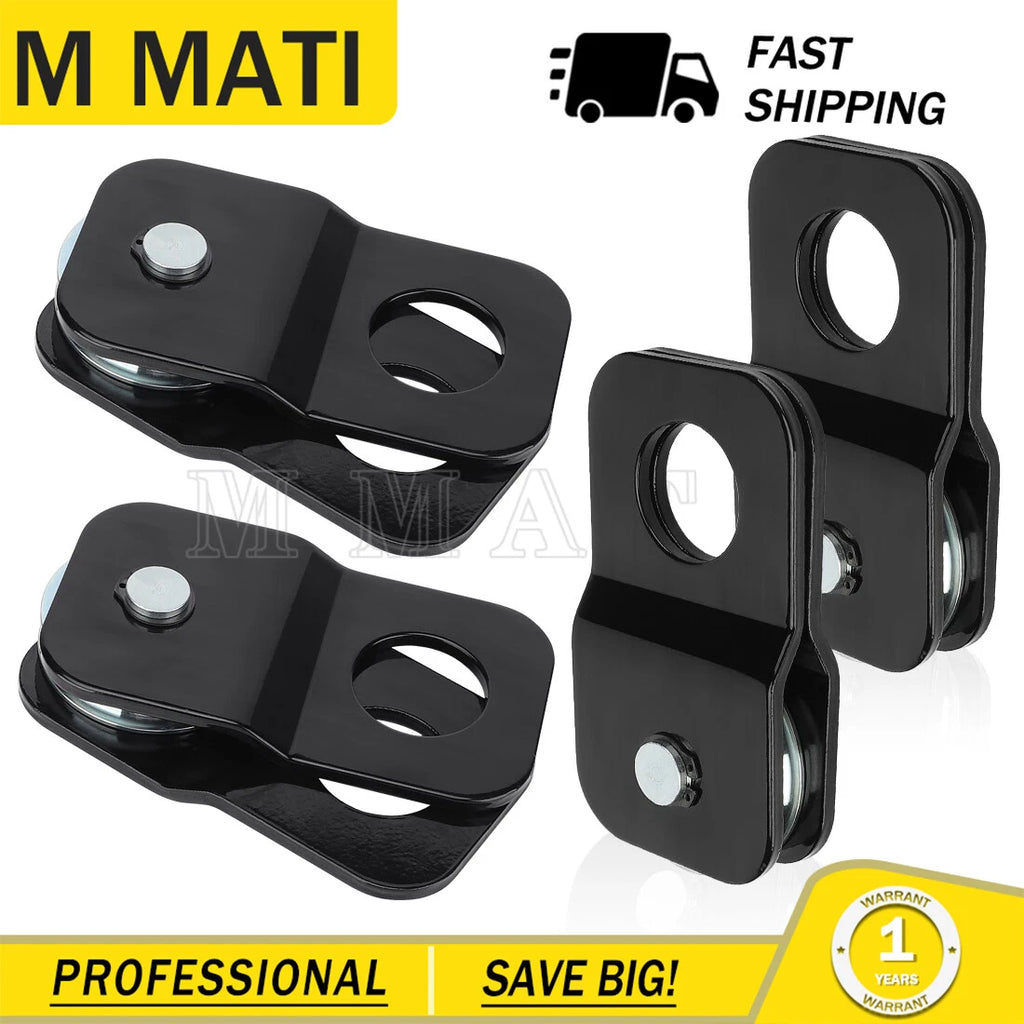 Set of 4 Heavy Duty Snatch Blocks for ATV UTV Winch (8,000 lbs Capacity)