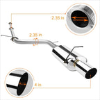 Catback Exhaust Muffler for Mitsubishi Eclipse 4G 2.4L (2006–2009)