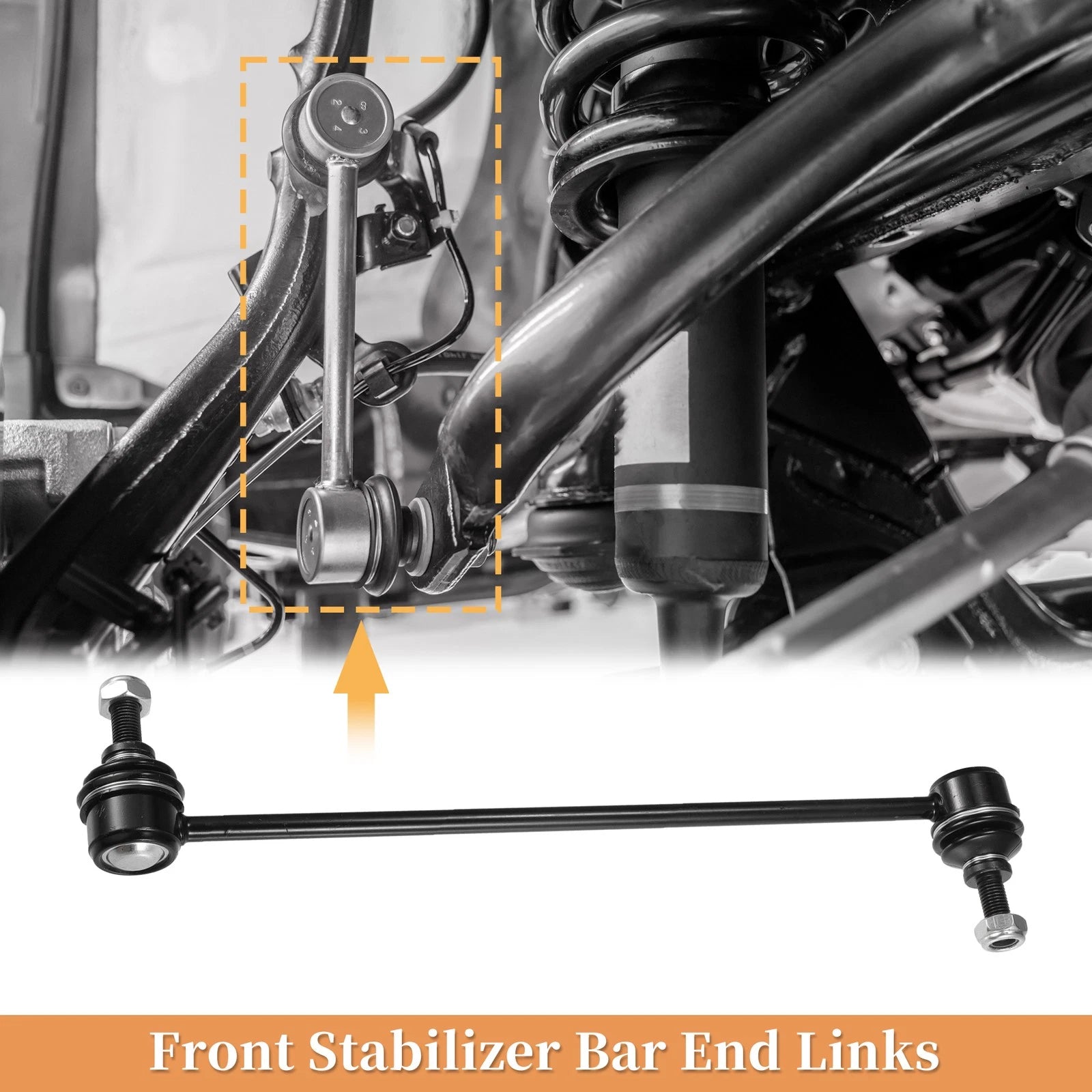 2X Front Stabilizer Sway Bar Link for Ford C-Max, Escape (No.K80880)