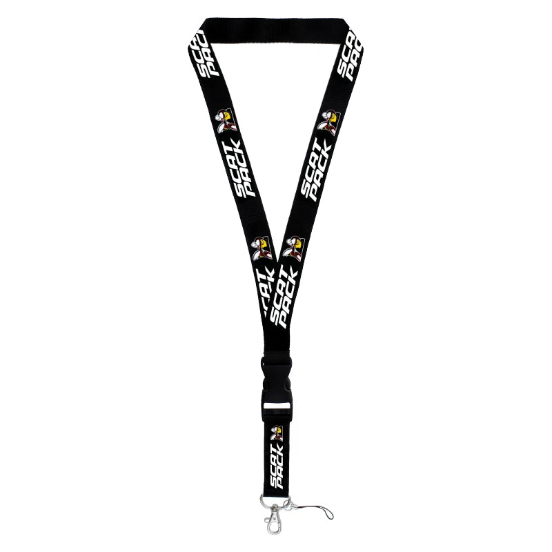 Detachable Lanyard for Black Dodge Scat Pack Keychain (2015–2021)
