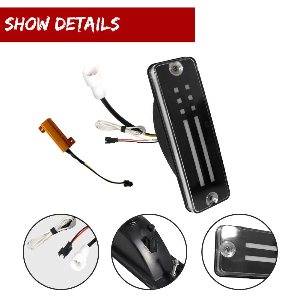 Amber LED Signal Lights with Smoked Lens for Toyota 4Runner & Pickup (1984–1988)