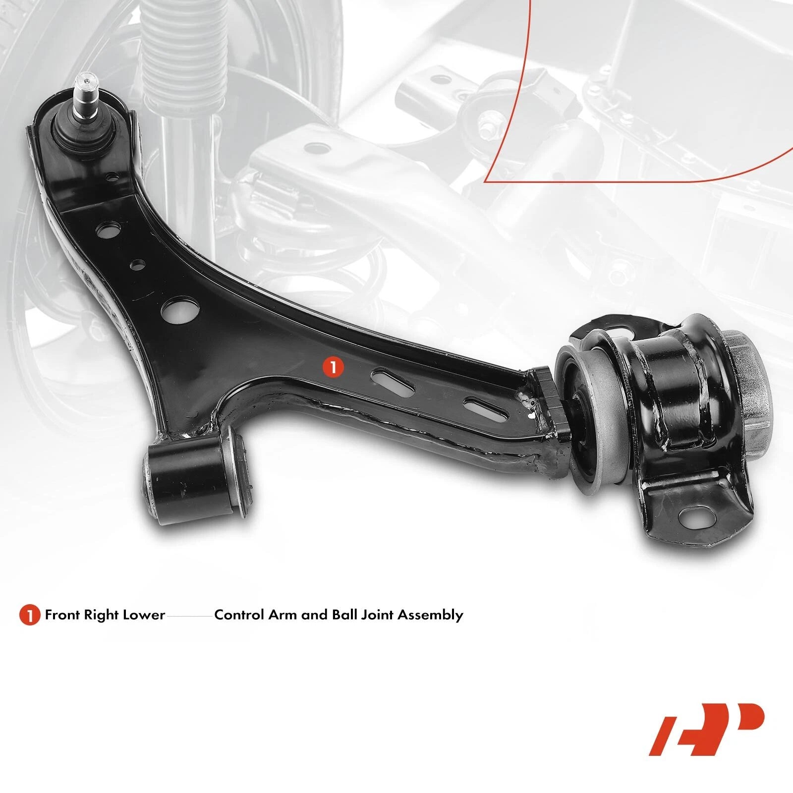 Front Right Lower Control Arm with Ball Joint for Ford Mustang (2005-2010)