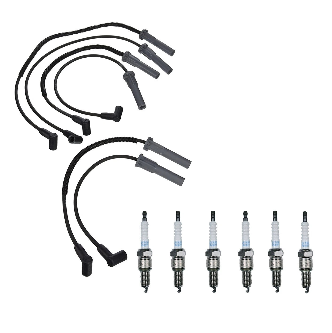 Denso 7mm 6 Platinum TT Spark Plug Wire Set for Dodge Chrysler Plymouth