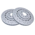 Pair Front Brake Rotors 670030935 for Maserati Ghibli Quattroporte (2014–2023)