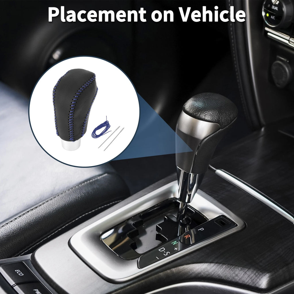 Gear Shift Knob Cover for Volkswagen Jetta (2012–2019) Black Blue