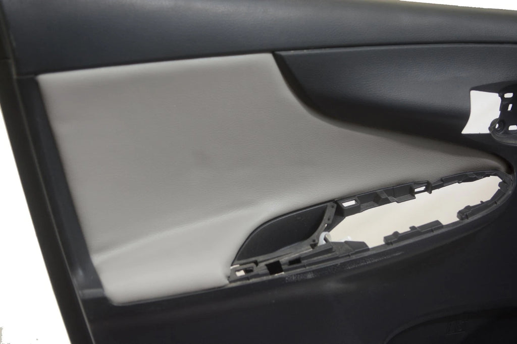 Door Panel Insert Cards for Toyota Corolla (2009–2013) Gray Leather Synthetic