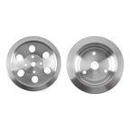Double Groove V-Belt Pulley Kit for Chevy Small Block 265-400 V8 (1965–1986)
