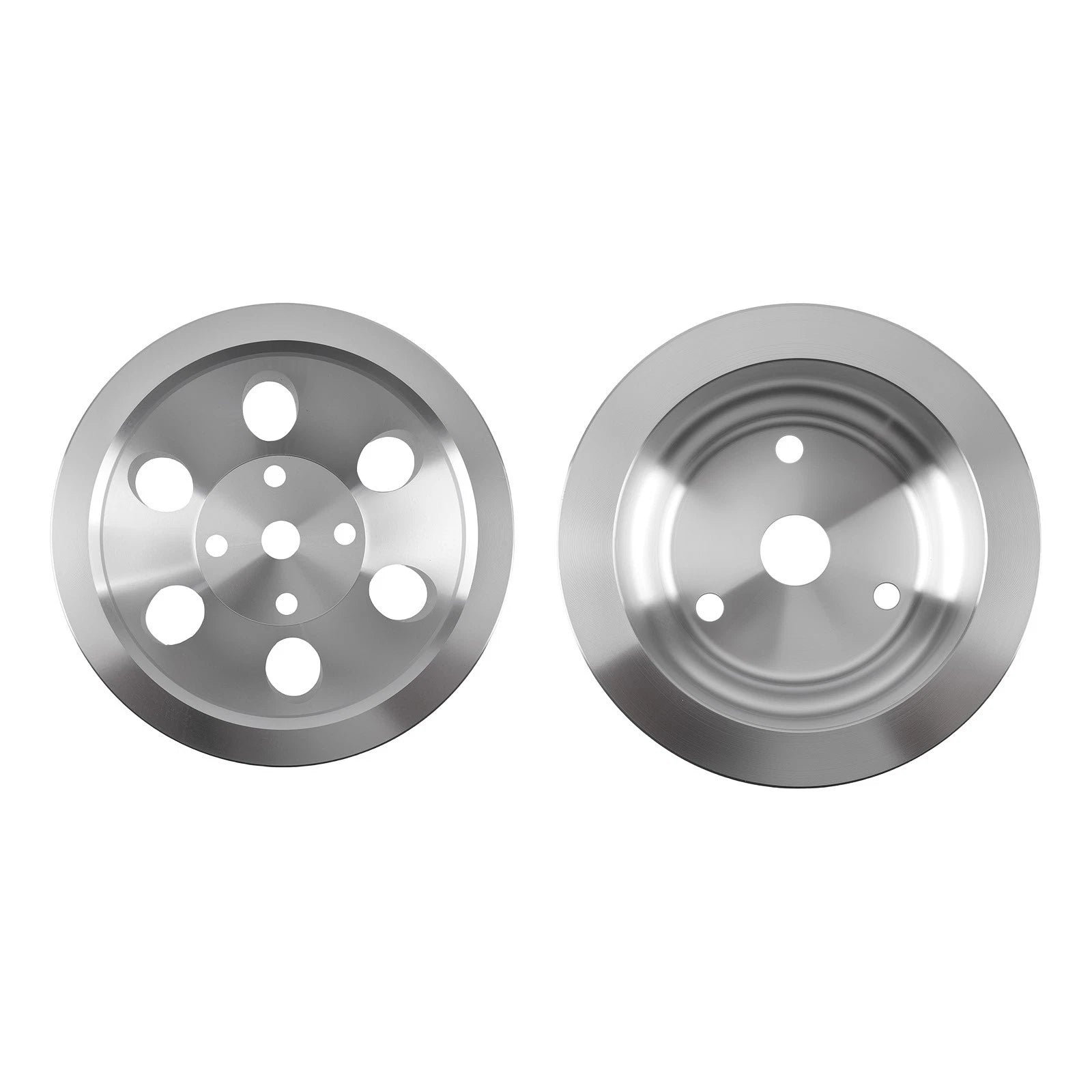 Double Groove V-Belt Pulley Kit for Chevy Small Block 265-400 V8 (1965–1986)