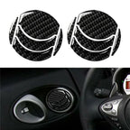 10Pcs Carbon Fiber Dashboard Air Outlet Vent Trim for Nissan 350Z (2006–2009)