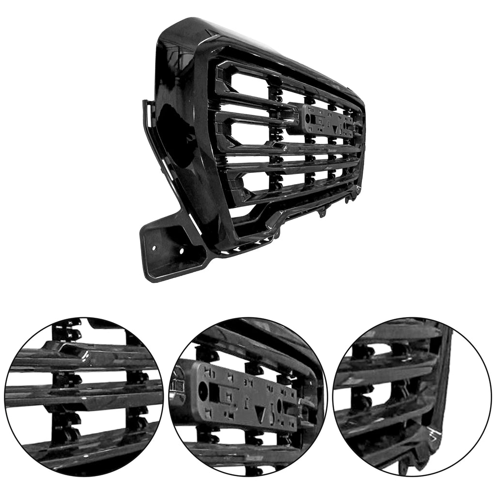 Gloss Black Grille for GMC Sierra 1500 (2019-2021)