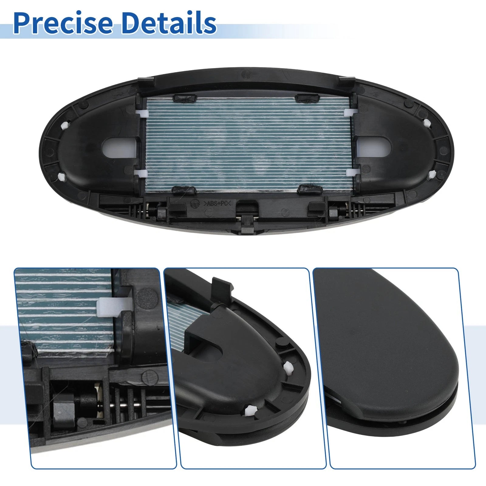 Sun Visor Vanity Mirror Cover for BMW Mini Cooper R55 R56 (2007–2013) No.51167361833 Black