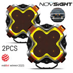 2X NOVSIGHT HALO Series 6" LED Work Light Pod Off Road Spotlight Flood Combo Beam