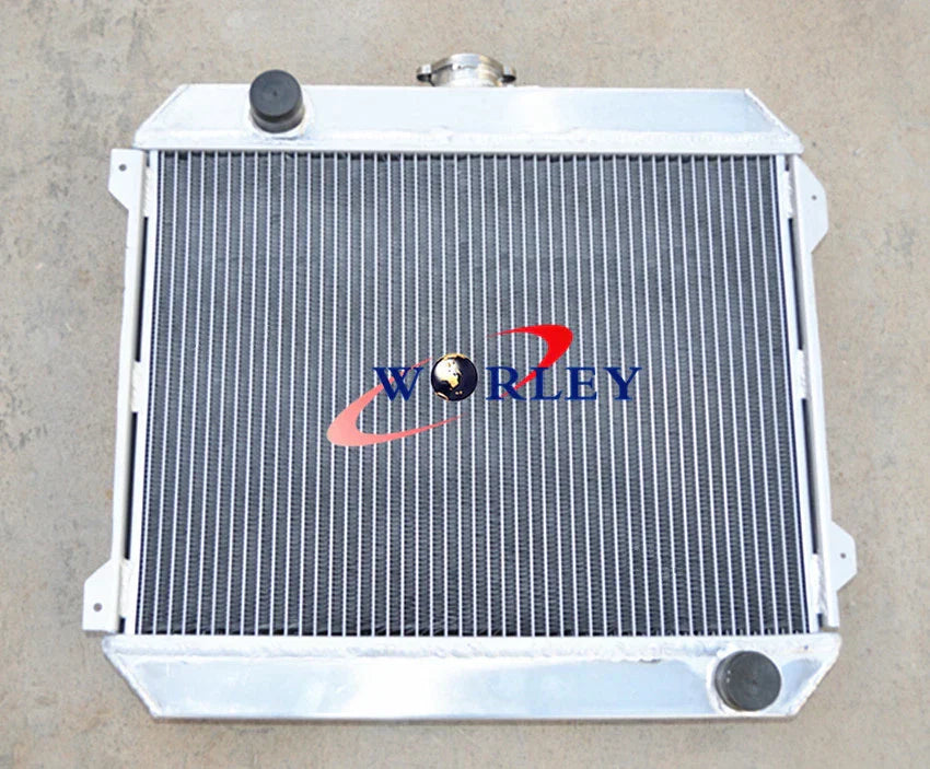 3 x Row Aluminum Radiator + Fan for Nissan Datsun Stanza 510 610 710 720 (1977-1982)