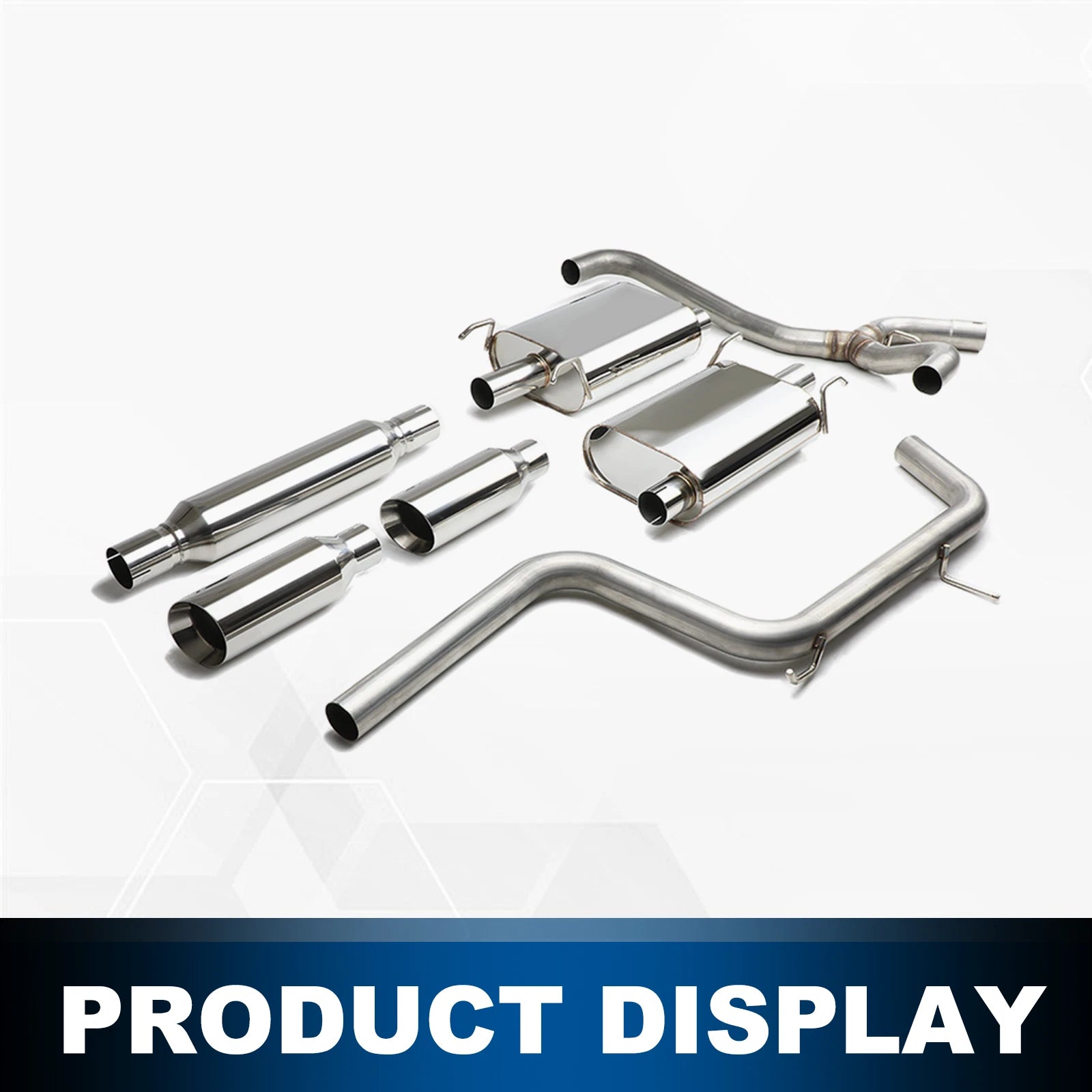 Catback Exhaust System Kit for Chevy Monte Carlo (2000–2005) 4" Dual Round Slant Tip