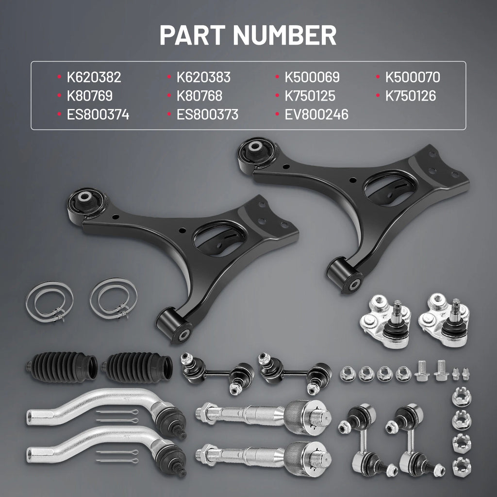 Front Control Arms Tie Rods Sway Bars for Honda Civic (2006-2011)