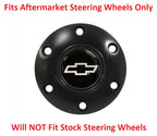 Black Steering Wheel Horn Button Replacement for Chevrolet (1999–2025)