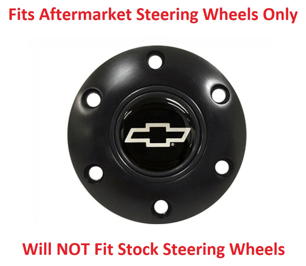 Black Steering Wheel Horn Button Replacement for Chevrolet (1999–2025)