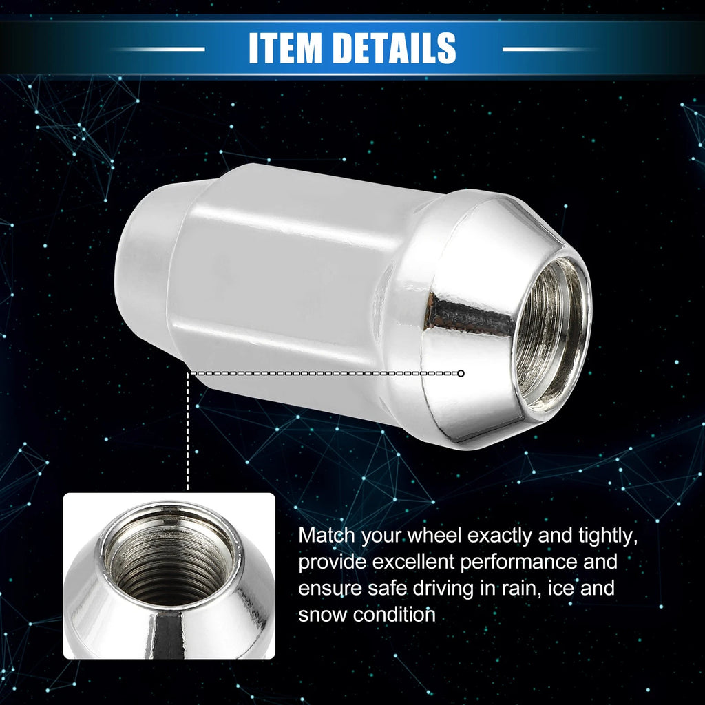5pcs Wheel Lug Nuts for Ford Explorer, Lincoln MKS (1/2-20)