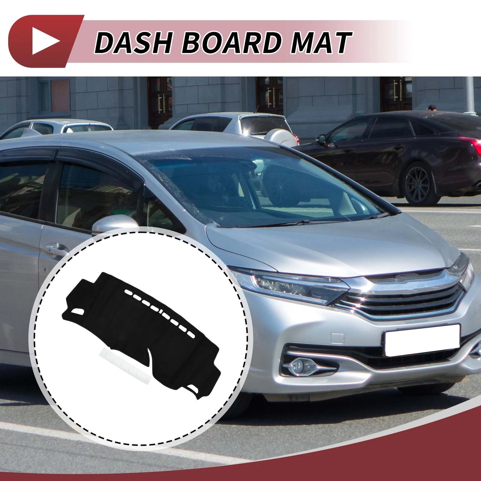 Dashboard Cover Mat for Honda Shuttle GK8-GK9 (2015–2024) Black Sun Protector