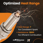 Set of 6 Iridium Spark Plugs for Dodge Journey (2011–2019) LKR7DIX-11S