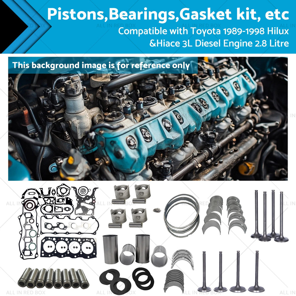 Overhaul Rebuild Kit for Toyota Hilux Hiace 3L 2.8L (1989–1998)