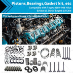 Overhaul Rebuild Kit for Toyota Hilux Hiace 3L 2.8L (1989–1998)