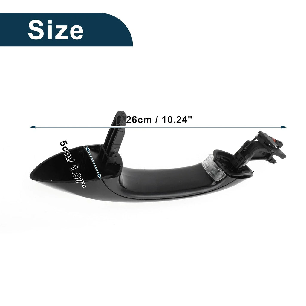 Exterior Door Handle for BMW X5 Front Right Door Black