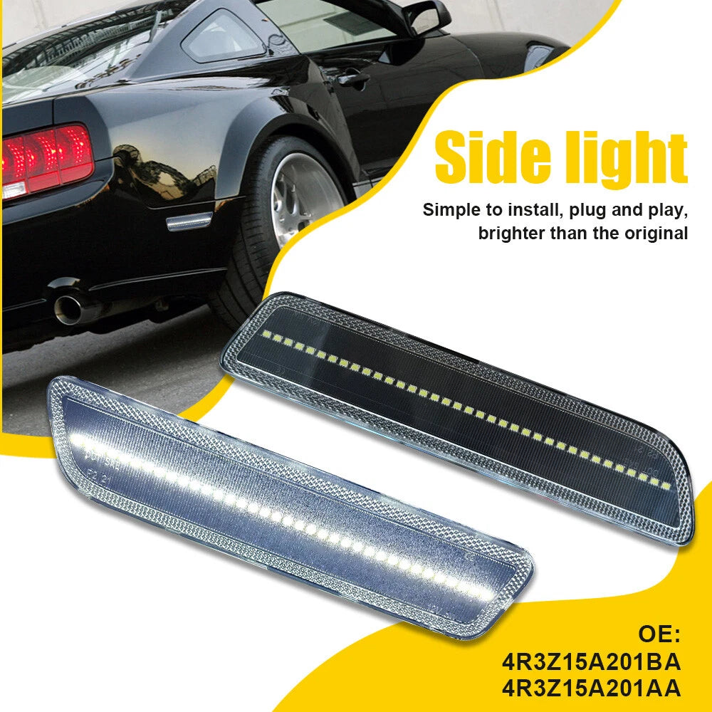 LED Rear Bumper Reflector Side Marker Light for Ford Mustang (2005–2009)