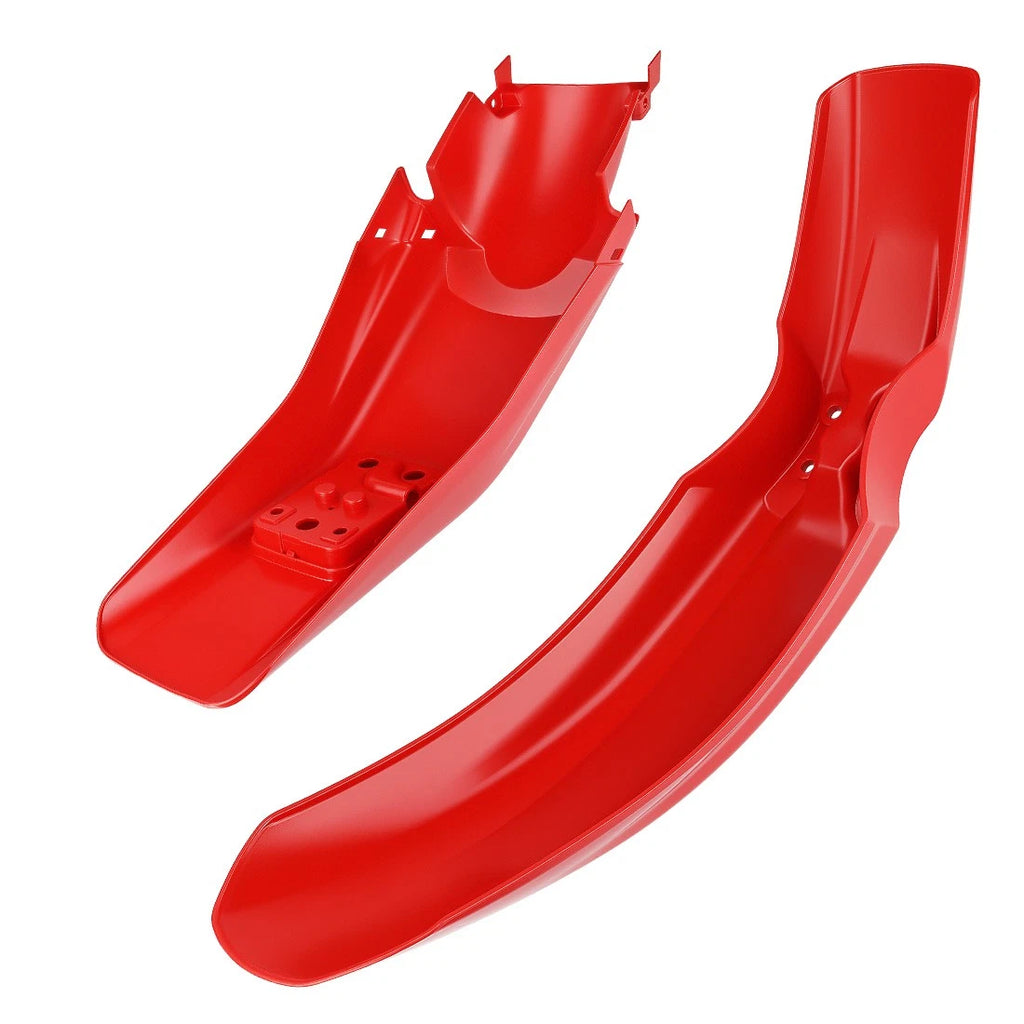 Set of 2 Front + Rear Red Mud Guards for Honda XR250R XR400R (1996–2004)