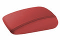 Leather Console Lid Armrest Cover for Audi A3 (2015–2020) Red Black Stitch