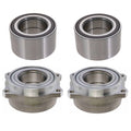 Set of 2 NTN Front & Rear Wheel Bearings Assemblies for Mercedes C216 W218 W212 W204