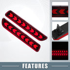LED Rear Bumper Fog Brake Tail Light for Suzuki SX4 (2007–2014) 1 Pair