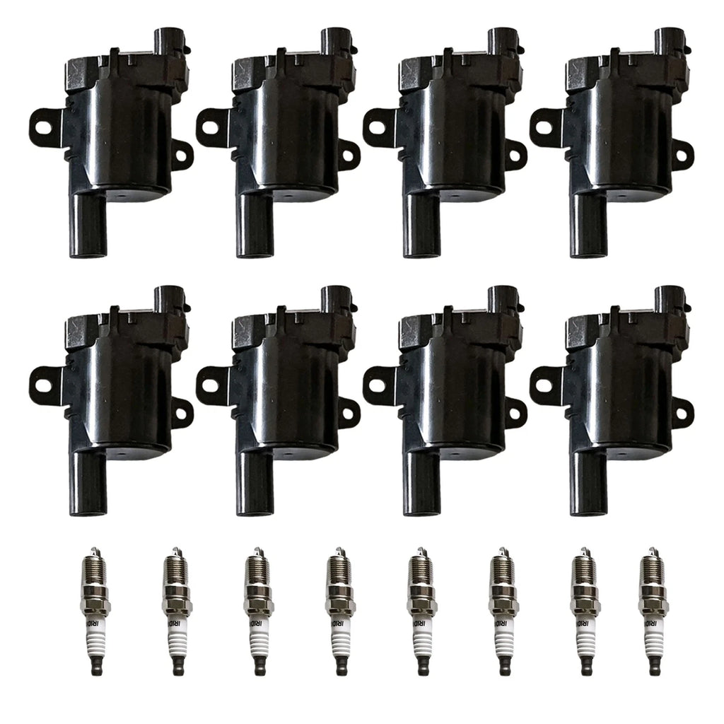 Set of 8 Ignition Coils & Iridium Spark Plugs for Express 1500 2500 3500 