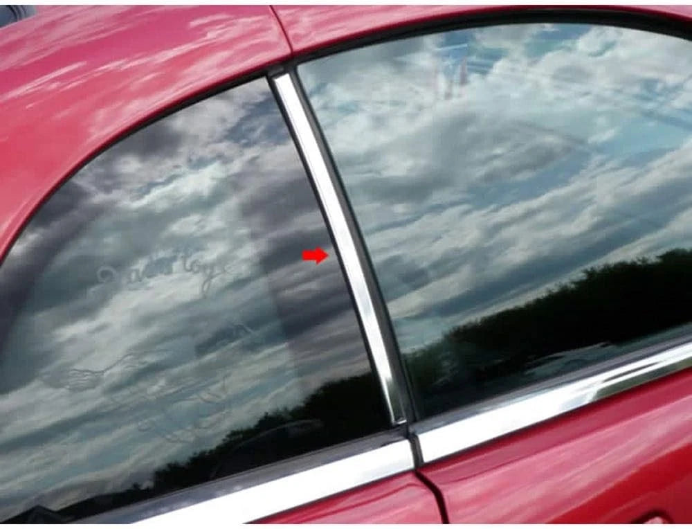 2pc. Luxury FX Stainless Steel Pillar Post Trim for 1999-2004 Ford Mustang