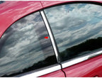 2pc. Luxury FX Stainless Steel Pillar Post Trim for 1999-2004 Ford Mustang