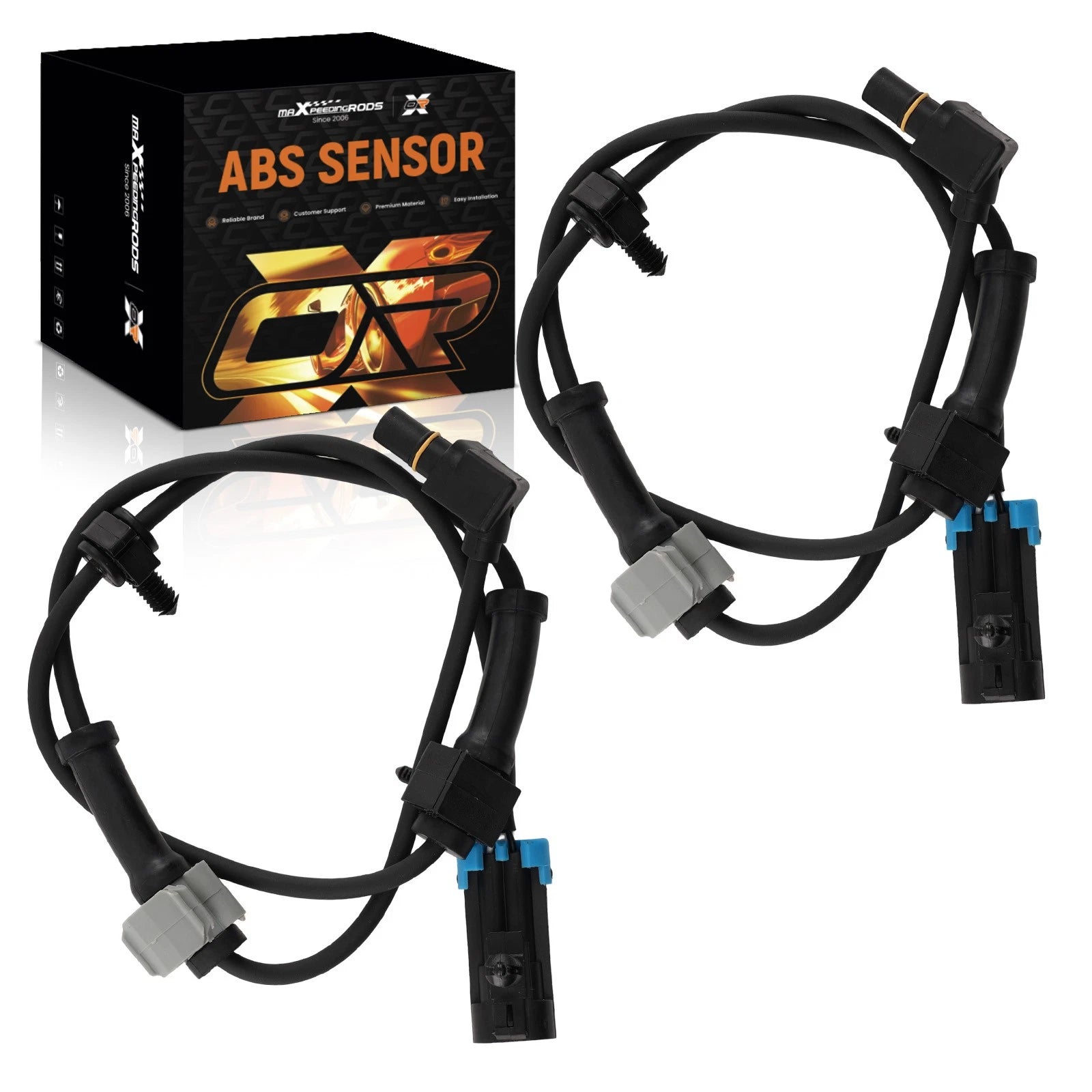 2X ABS Sensor Front for Chevy Express 1500 (2003–2013) 15716203 15056757 ALS482