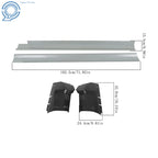 Rocker Panels Set of 2 for Dodge Ram 1500 2500 3500 (2009–2018) Silver & Black